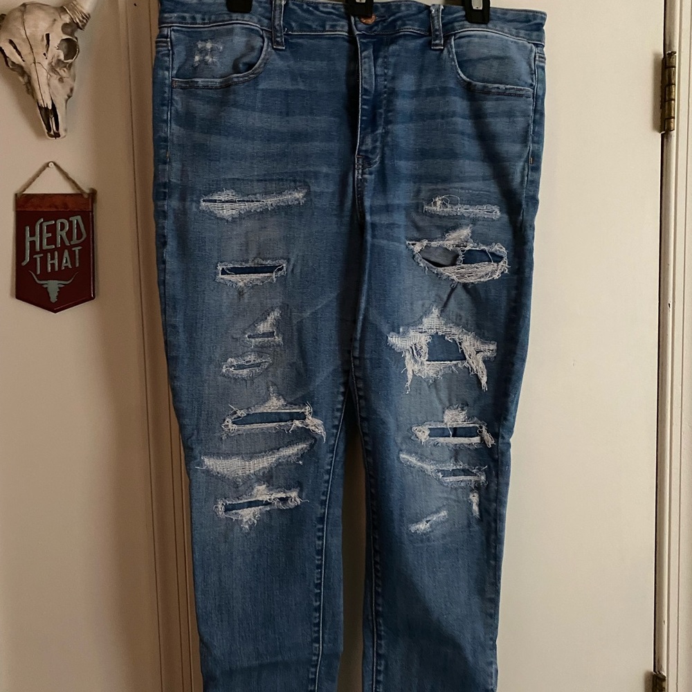 AE ripped skinny jeans